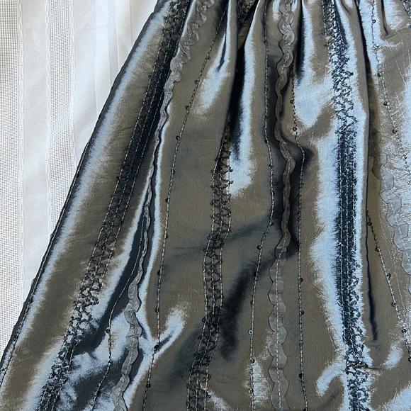 Cherokee | Size 12 Charcoal Gray and Silver Sequined Dress - Picture 3 of 16